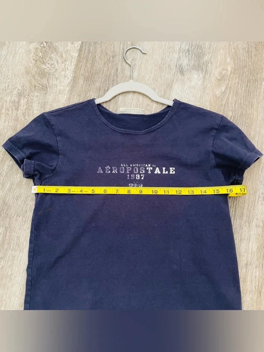 Aeropostale Navy Short Sleeve Logo Tee for Kids